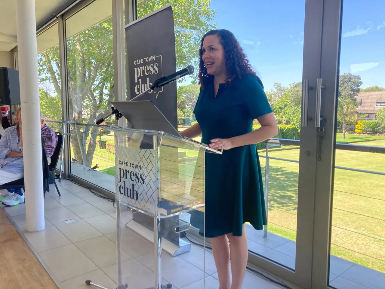 Caryn Dolley at the Cape Town Press Club